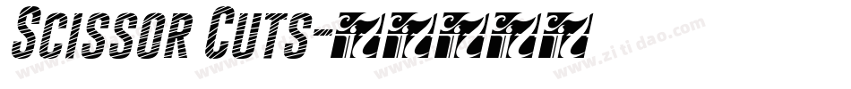 Scissor Cuts字体转换